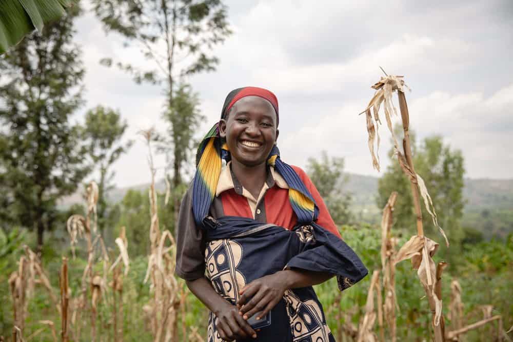Agriculture For Life Program member in Kibuye, Burundi.