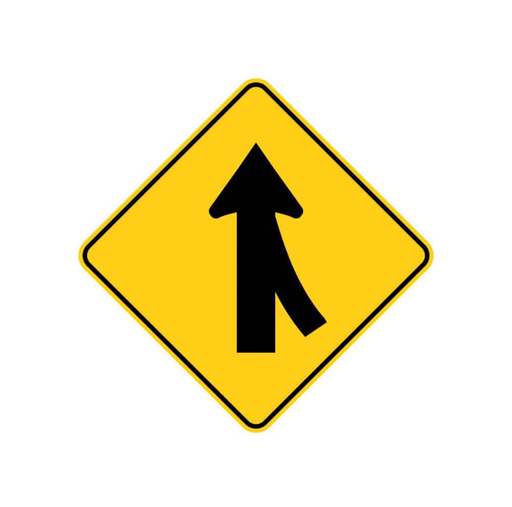 merging traffic sign mutcd