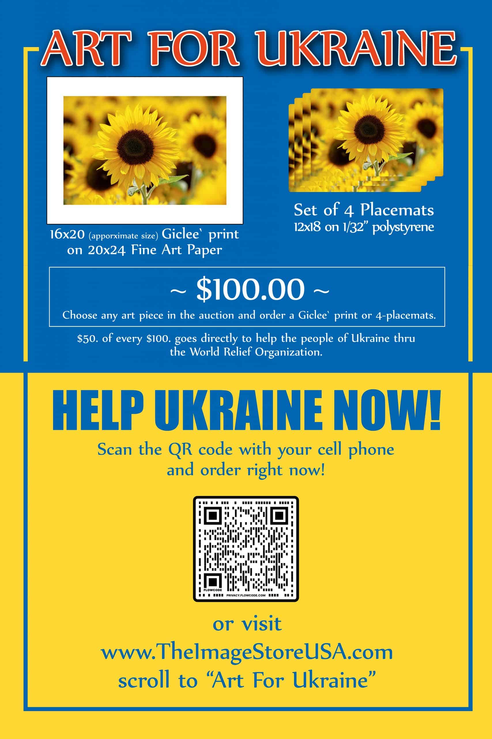 Art for Ukraine poster