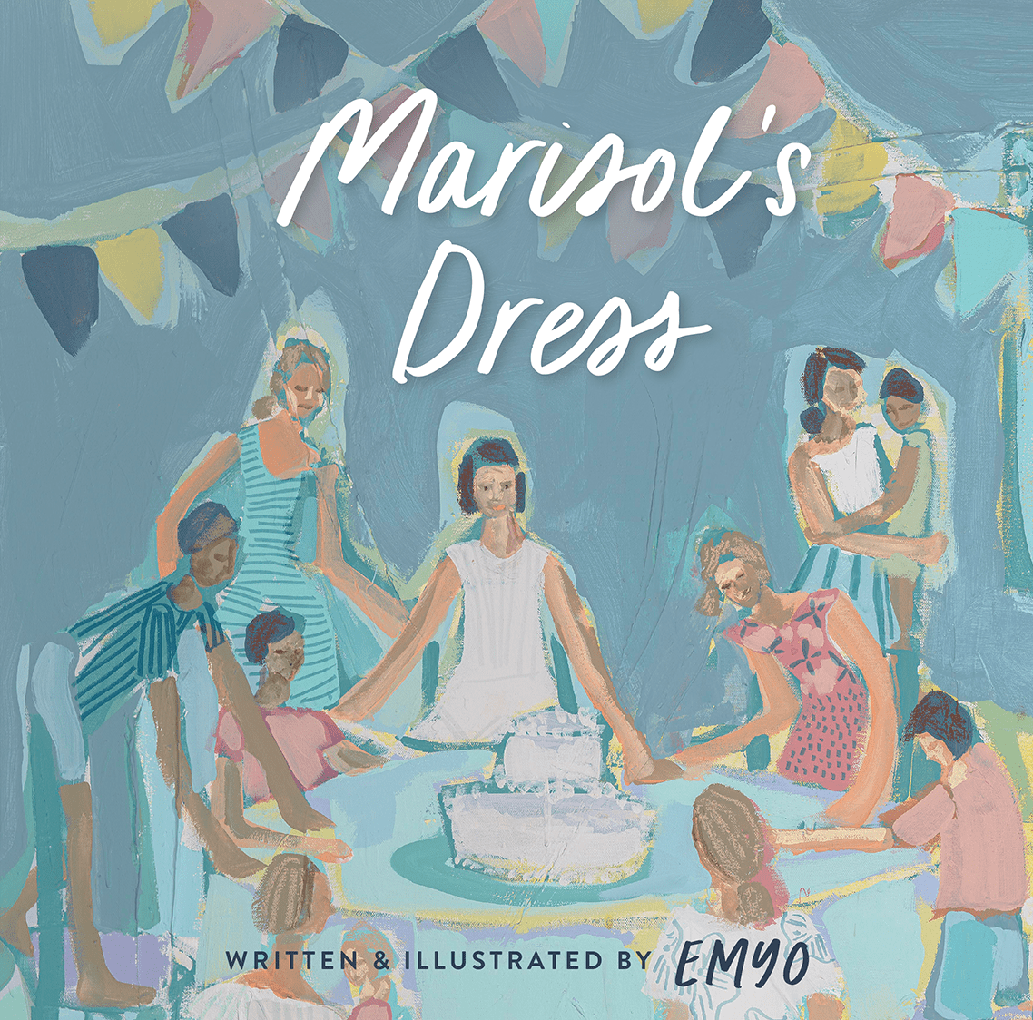 Designed image of people and Marisol's Dress