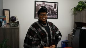 Woman in her office