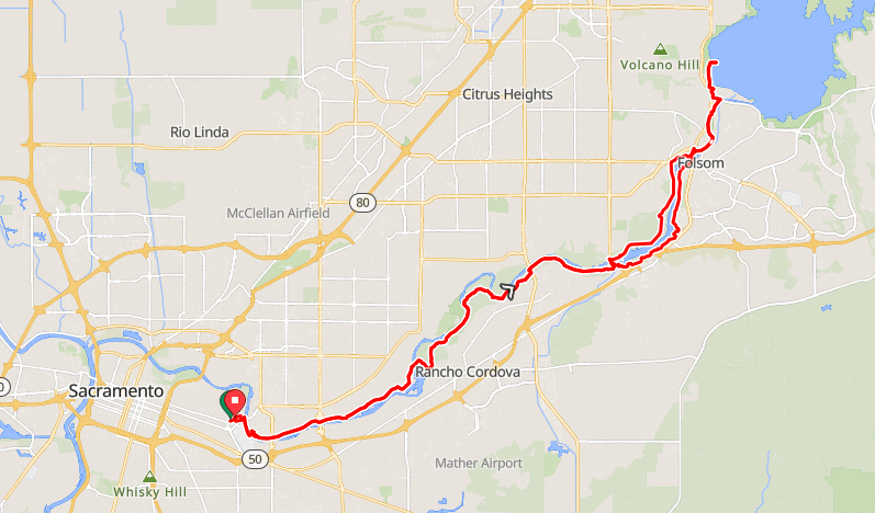 50 Mile Cycling Route