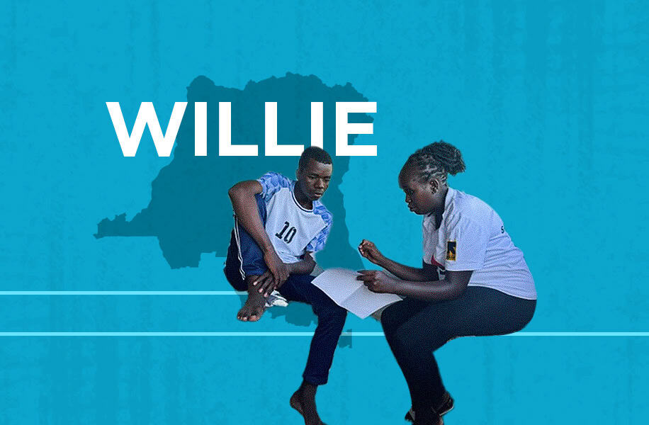 Willie's refugee story led him from DR Congo to Kenya.
