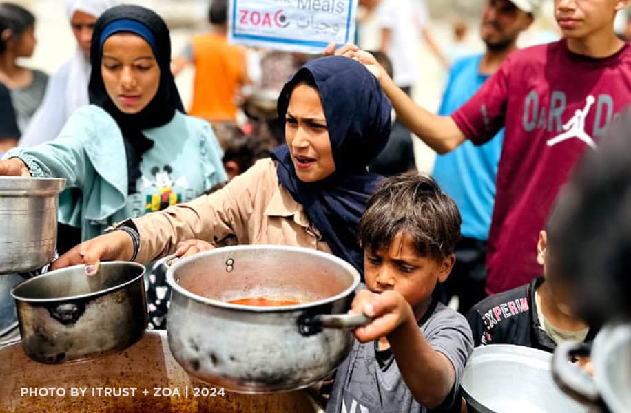 We're responding to urgent humanitarian crises in the Middle East and other countries around the world. 