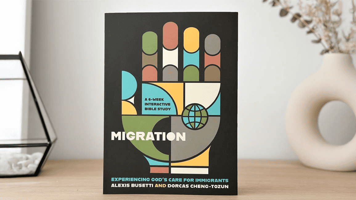 The front cover of a book titled, “Migration: Experiencing God’s Care for Immigrants.”