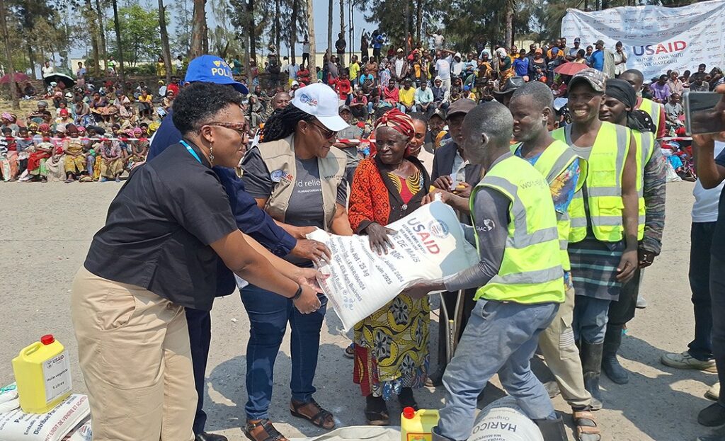 DRC crisis: World Relief conducting food distribution for internally displaced persons (IDPs) in DRC.