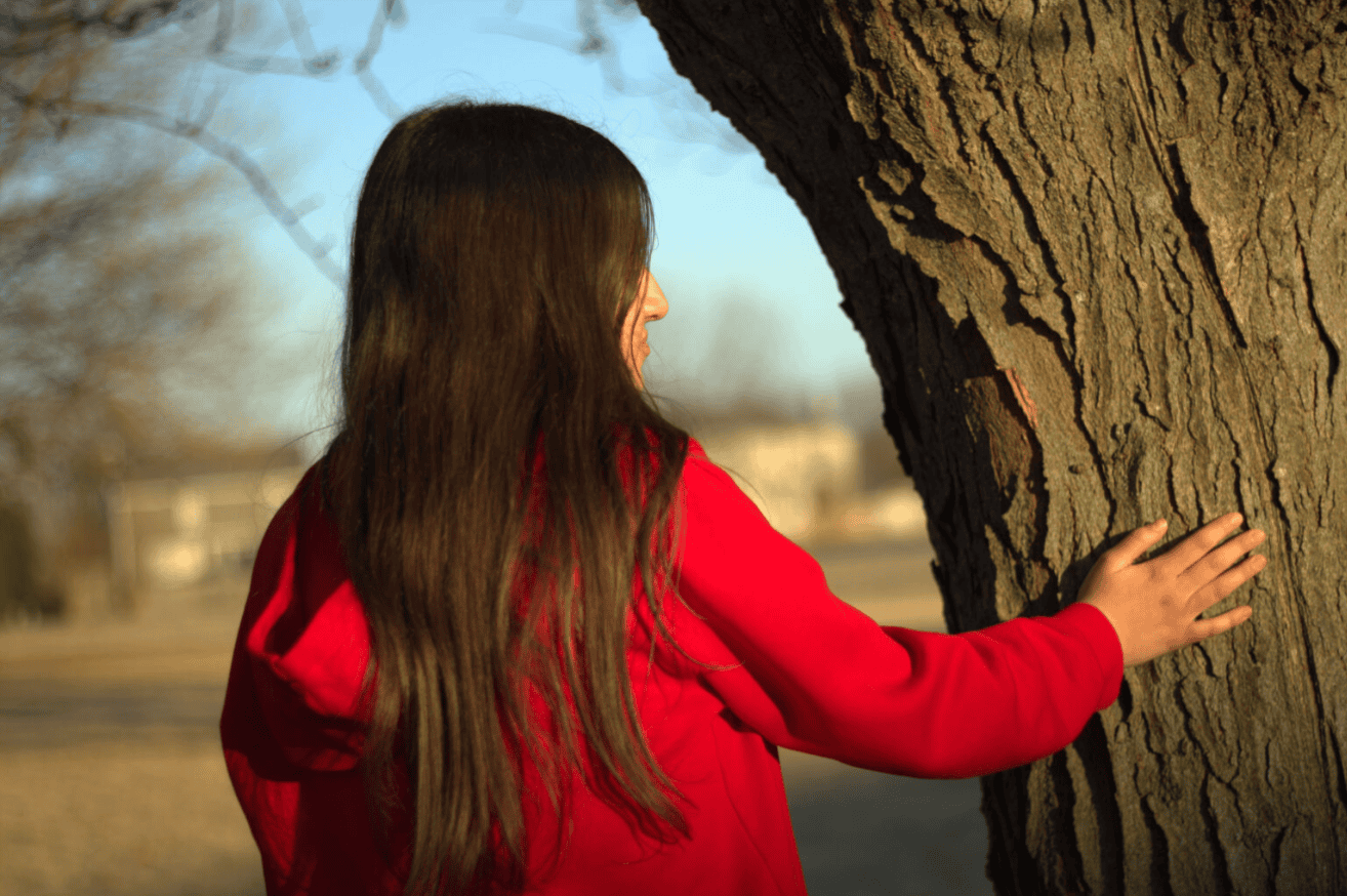 Immigrant Girl at a Park